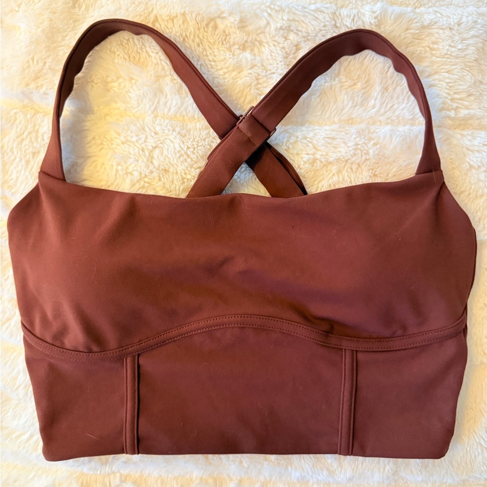 POPFLEX Warm Brown Activewear Top